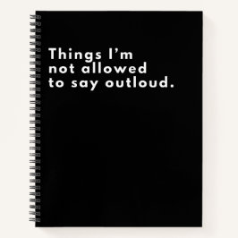 Coisas que não posso dizer em alto preto