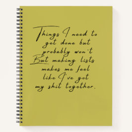 Coisas que preciso fazer, mas provavelmente não se