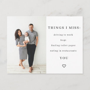 Coisas que sinto falta do cartão postal da Quarent