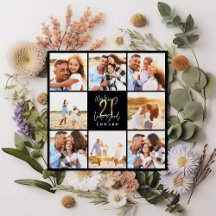 Colagem aniversário de 21 anos moderna de fotos a