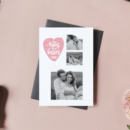 Colagem Casal Foto & Abraços e Beijos Coração Rosa