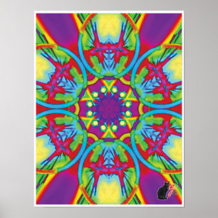 Colagem cinética de Kaleidoscope Poster