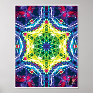 Colagem cinética Kaleidoscope Poster