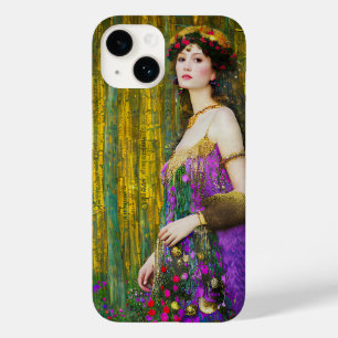 Colagem Colorida de Estilo Klimt Retrato de uma Mu