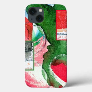 colagem da arte abstracta, meios mistos e aguarela