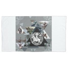 Colagem da safra Retro com rendas e flores