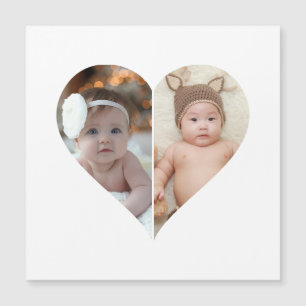 Colagem de 2 Fotos em Forma de Coração