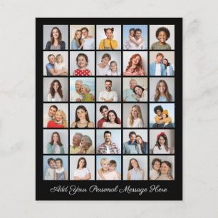 Colagem De 30 Fotos Adicionar Uma Folha De Papel S