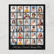 Colagem de 30 fotos Adicione sua folha de papel de