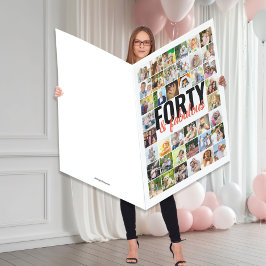 Colagem de 40 fotos para aniversário de 40 anos gi