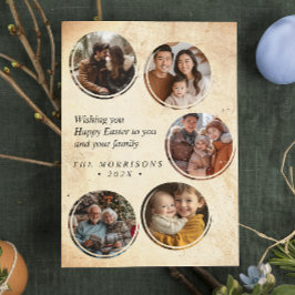 Colagem de 5 fotos personalizadas cartão postal da