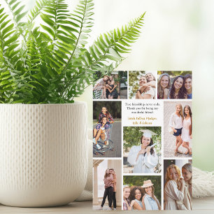 Colagem de Amigos Personalizados Cartão de Citação