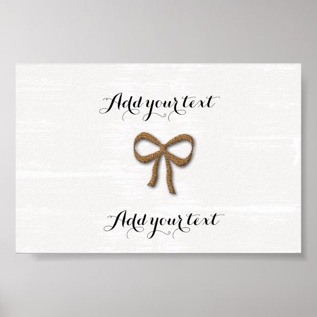 Colagem de Arco Dourado Fofo para Poster de Bebê e (Frente)