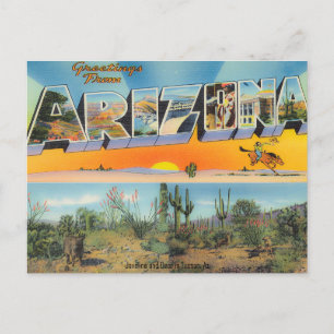 Colagem de Cartões Postais de Arizona Vintage