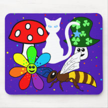 Colagem de Cartoon Mousepad