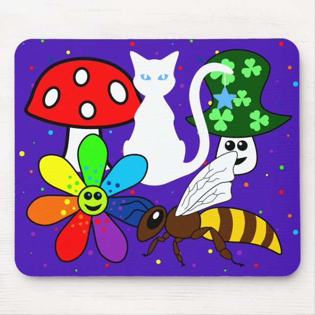 Colagem de Cartoon Mousepad (Frente)