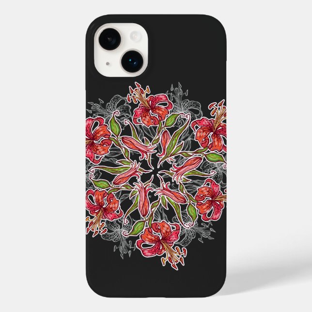 Colagem de Flor de Lírio em Flor (Verso)