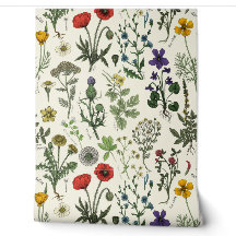 Colagem de flores silvestres