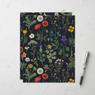 Colagem de flores silvestres