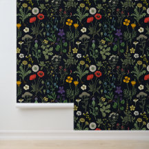 Colagem de flores silvestres