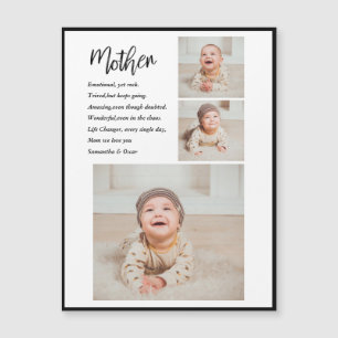 Colagem de Foto & Melhor Citação de Mãe Presente A