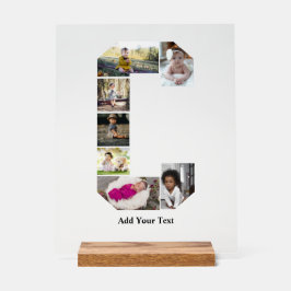 Colagem de Fotografias com design Carta C