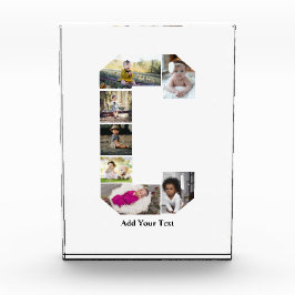 Colagem de Fotografias com design Carta C