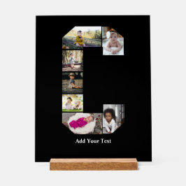 Colagem de Fotografias com design Carta C