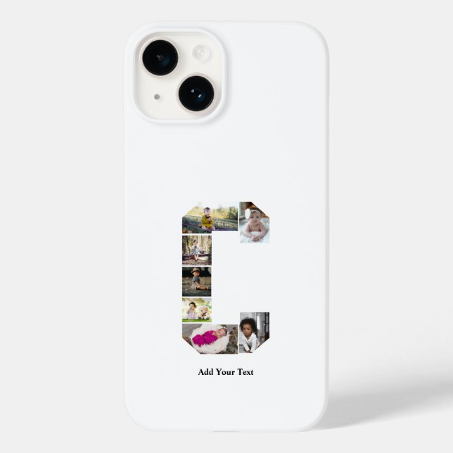 Colagem de Fotografias com design Carta C (Verso)