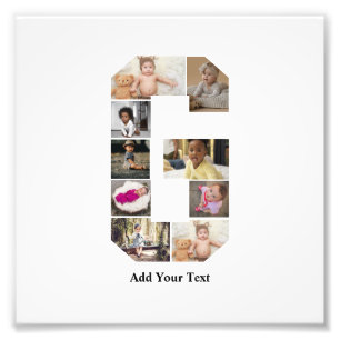 Colagem de Fotografias com design Letra G