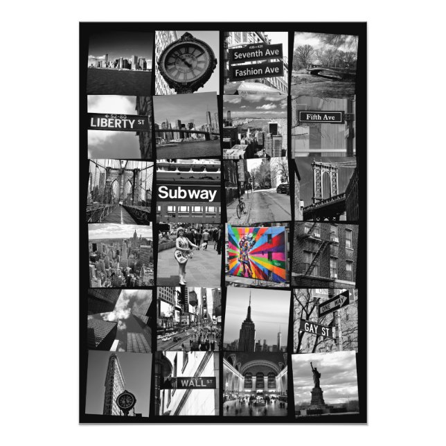 Colagem de fotografias da Cidade de Nova York (Frente)