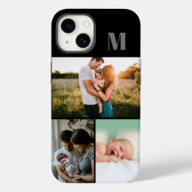 Colagem de Fotografias do Monograma Preto 3