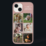Colagem de Fotografias do Monograma Rosa Dourado 6<br><div class="desc">Capas de iphone de colagem de fotos personalizada, cor-de-rosa e cor-de-rosa, com Rosa monograma - Adicione suas próprias fotos aos modelos de fotos e ao nome do cheio aos modelos de texto na moda para criar seu próprio cobrir de telefone memorável. Faça um presente bonito e ponderado para a mãe,...</div>