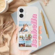 Colagem de Fotografias Moderna do Monograma Cor-de