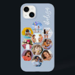 Colagem de Fotografias Múltiplas Simples Personali<br><div class="desc">Colagem de Fotografias Múltiplas O Simples Nome Personalizado Hexagon A capas de iphone do Padrão Hexagônico apresenta uma colagem de fotografias das suas fotografias favoritas em forma de hexágono. Personalizado com seu nome. Perfeito para o aniversário, Natal, Dia de as mães, Dia de os pais, Avós, irmão, irmã, melhor amigo...</div>