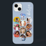 Colagem de Fotografias Múltiplas Simples Personali<br><div class="desc">Colagem de Fotografias Múltiplas O Simples Nome Personalizado Hexagon A capas de iphone do Padrão Hexagônico apresenta uma colagem de fotografias das suas fotografias favoritas em forma de hexágono. Personalizado com seu nome. Perfeito para o aniversário, Natal, Dia de as mães, Dia de os pais, Avós, irmão, irmã, melhor amigo...</div>