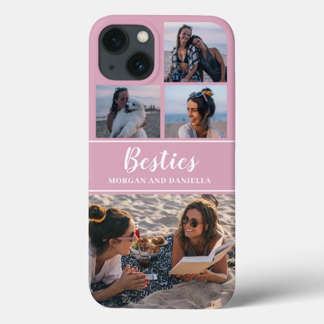 Colagem de Fotografias Personalizada Cor-de-Rosa E (Verso)