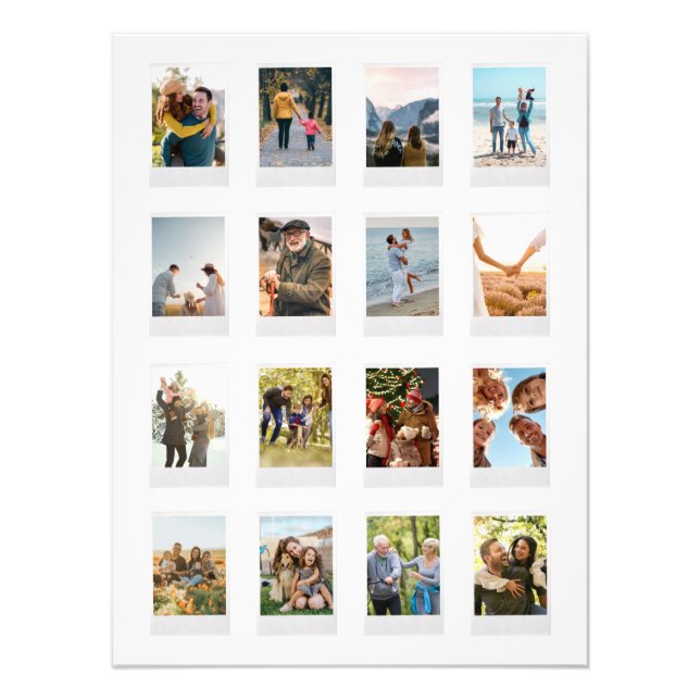 Colagem de Fotografias Personalizada Instant Film  (Frente)