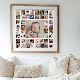 Colagem de Fotografias Personalizadas de Memórias 