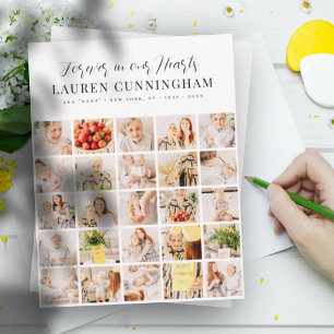 Colagem de Fotografias Simples e Moderna Memorial 