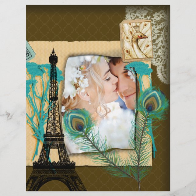 Colagem de Fotografias Vintage Personalizada (Frente)