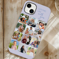 Colagem de Fotos 12 Picture Grid Amando a Vida com