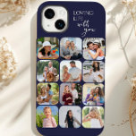 Colagem de Fotos 12 Picture Grid Amando a Vida com<br><div class="desc">Capas de iphone de colagem de fotos moderna com 12 de suas fotografias favoritas. Está escrito com Loving Life com você - perfeito para memórias felizes com amigos e família. O modelo de foto exibe automaticamente suas fotografias em formato quadrado com cantos arredondados, dispostos em um estilo de grade de...</div>