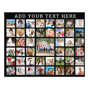 Colagem de Fotos 45 Fotos Personalizadas Cor Perso