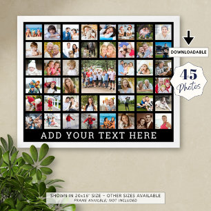 Colagem de Fotos 45 Fotos Personalizadas Cor Perso