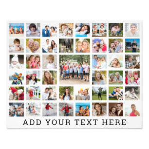 Colagem de Fotos 45 Fotos Personalizadas Cor Perso