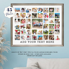 Colagem de Fotos 45 Fotos White Personalizadas