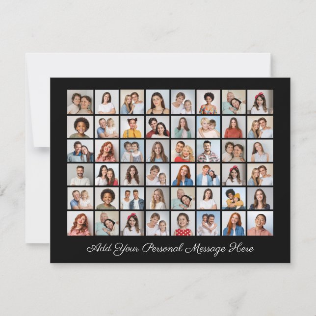 Colagem De Fotos 48 Adicione Seu Próprio Cartão De (Frente)