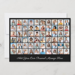 Colagem De Fotos 60 Adicione Seu Próprio Cartão De