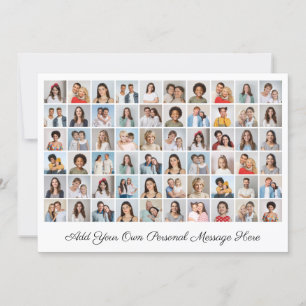 Colagem De Fotos 60 Adicione Seu Próprio Cartão De